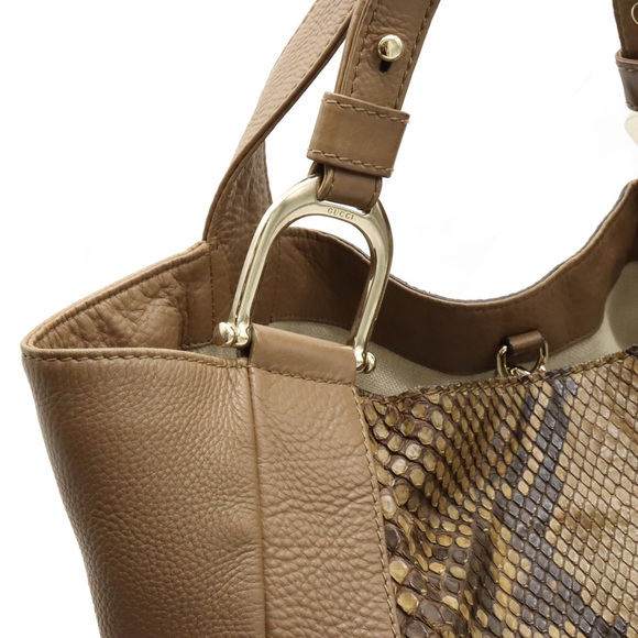 Gucci Large Bag Python Brown - Picture 7 of 8